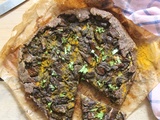 Tarte rustique champignons-curry