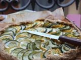 Tarte rustique courgette-amande