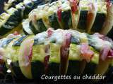 Courgettes au cheddar