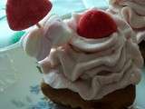 Cupcakes fraise tagada