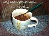 Mug cake au nutella