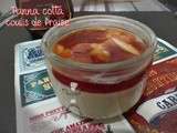 Panna cotta coulis de fraise