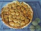 Tarte aux prunes Reine-Claude et à la cannelle