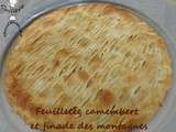 Tarte feuilletée camembert et charcuterie