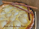 Tarte poires amande cannelle