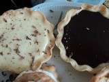 Tartelettes au chocolat blanc et chocolat noir