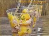 Verrine fraicheur thon et mangue