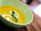 Velouté de courge musquée aux poires et au sirop d'érable