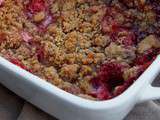 Crumble fraise rhubarbe