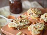 Crostini à l’Ossau-Iraty, confiture de figues et noisettes