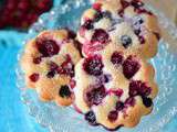 Financiers aux fruits rouges {sans lactose}