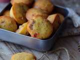 Financiers salés au parmesan et tomates séchées