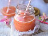 Smoothie melon, carotte et fraise