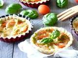 Tartelettes fines {Tomate, Mozza, Moutarde & Pesto}