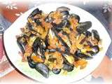 Moules sauce poivron chorizo