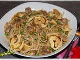 Spaghettis cantonais aux coques