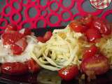 Fettuccine et Cabillaud aux petites tomates