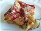 Clafoutis fraises-rhubarbe