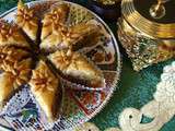 Baklawa fleurie avec pâte phyllo maison pour mon 3ème Daring Baker