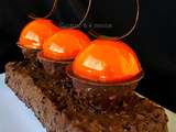 Entremet festif chocolat orange