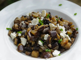 Aubergines poêlées à la féta