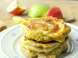 Dessert de pommes à la poêle, pâte levée