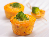 Mini quiches au chou romanesco