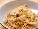 Risotto de sarrasin aux champignons