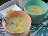 Soupette de courgette, orange et Madame Loïk