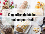 12 Recettes de bûches maison pour Noël