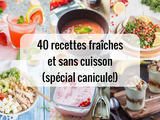 40 recettes sans cuisson pour se rafraîchir (idées recette pour la canicule)