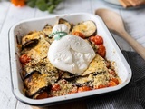 Aubergines et tomates grillées à la burrata