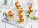 Bouchées aux Crevettes et Avocat