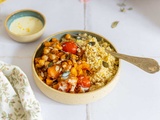 Bowl aux pois chiche et tomates cerise