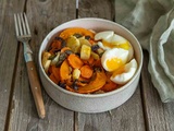 Bowl salé œufs, houmous & légumes