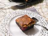 Brownie Black & White aux Framboises