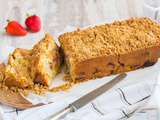 Cake rustique Rhubarbe & Fraise façon streusel