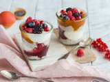 Chia Pudding au lait de coco, Framboises, Abricot et Yaourt