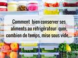 Comment bien conserver ses aliments au réfrigérateur