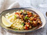 Curry d’Aubergines et Pois chiche