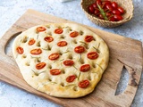 Foccacia aux tomates cerises et romarin au Levain naturel