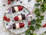 Glaces aux fruits tricolores pour le 14 juillet