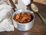 Lentilles bolognaise au chorizo au Cookeo