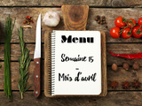 Menu de la Semaine – S15