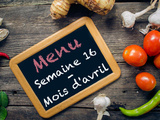 Menu de la Semaine – S16