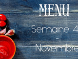 Menu de la Semaine – S47