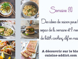 Menu pour la semaine du lundi 17 au dimanche 23 mai 2021