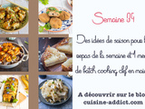 Menu pour la semaine du lundi 27 septembre au dimanche 3 octobre 2021