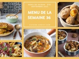 Menu pour la semaine du lundi 4 au dimanche 10 septembre 2023