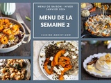 Menu pour la semaine du lundi 8 au dimanche 14 janvier 2024: Votre Guide Complet de Repas Équilibrés